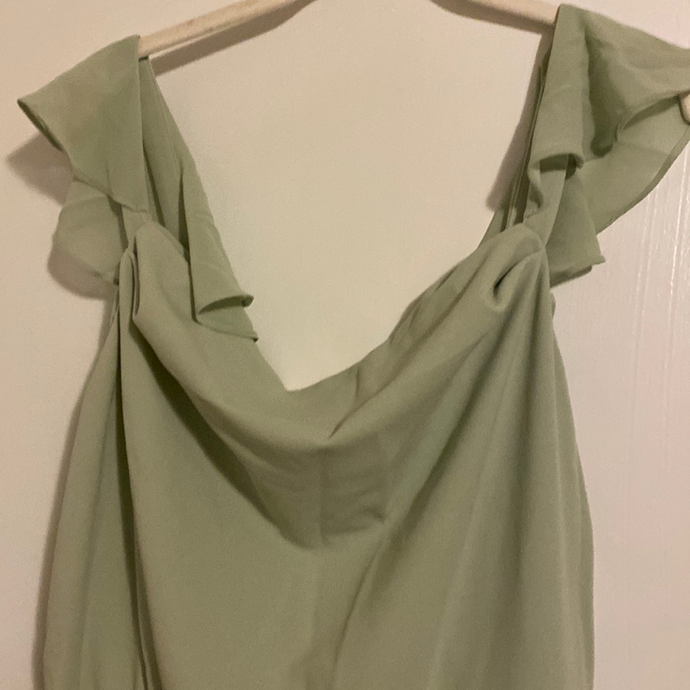 sage green dress size 16